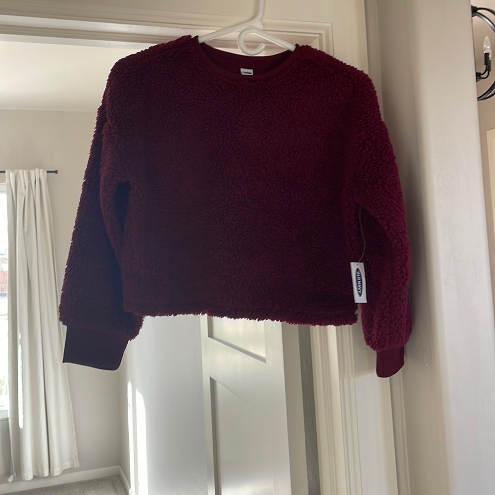 NWT! Kids Sherpa crop